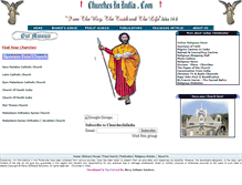 Tablet Screenshot of churchesinindia.com